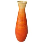 Handmade Wood Floor Vase - Chic Decora