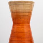 Handmade Wood Floor Vase - Chic Decora