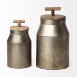 Harrietta Metal Decorative Urns & Jars - Chic Decora