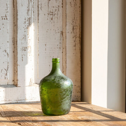 Hayati Glass Decorative Bottle - Chic Decora