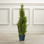 Herodias Faux Cedar Topiary in Pot - Chic Decora