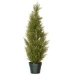 Herodias Faux Cedar Topiary in Pot - Chic Decora