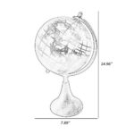 Hershell Aluminum Tabletop Globe - Chic Decora