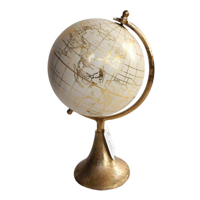 Hershell Aluminum Tabletop Globe - Chic Decora