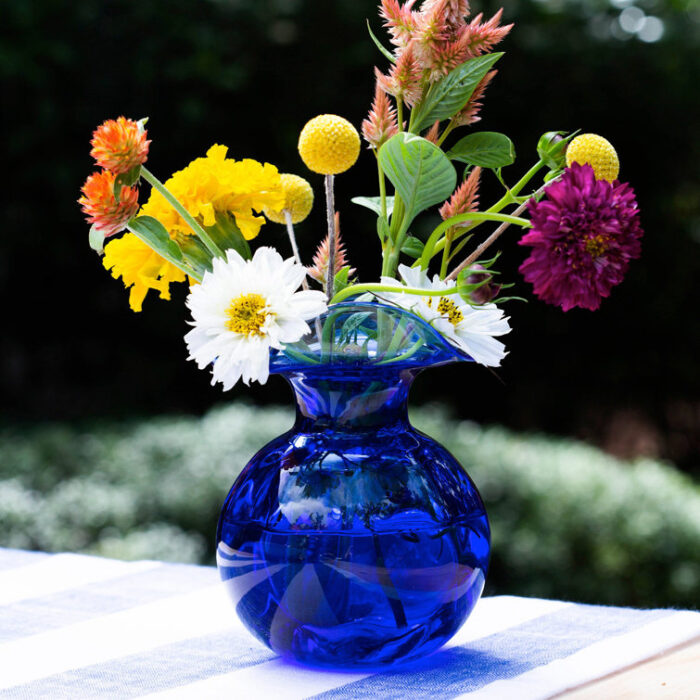 Hibiscus Glass Bud Vase - Chic Decora