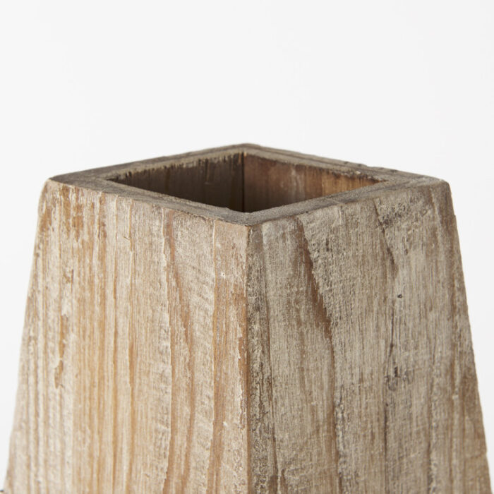 Huberdina Handmade Wood Table Vase - Chic Decora