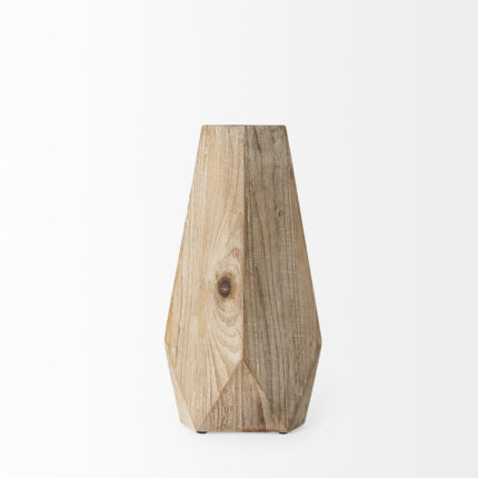 Huberdina Handmade Wood Table Vase - Chic Decora