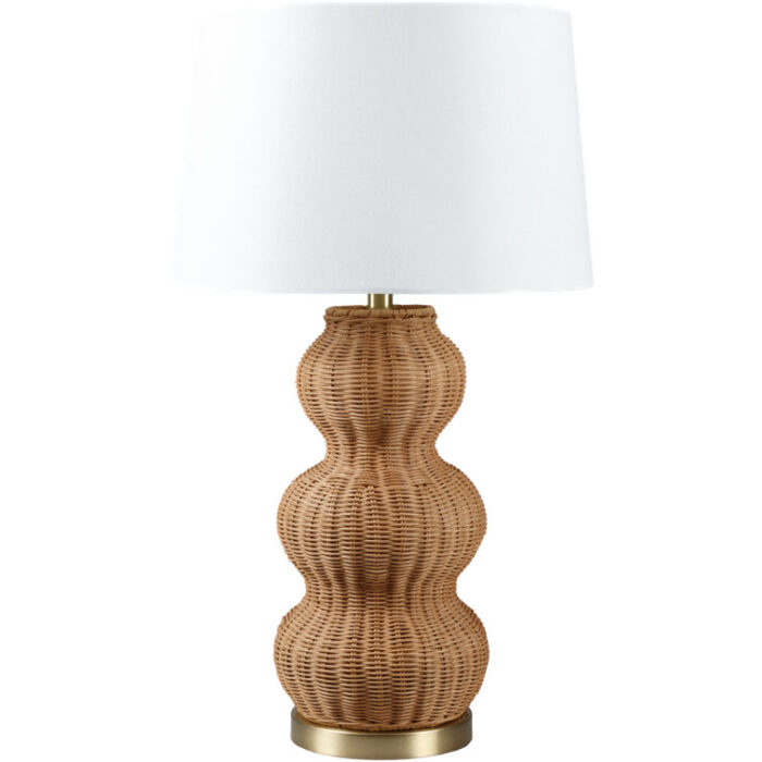 Hunsberger Wicker/Rattan Table Lamp - Chic Decora