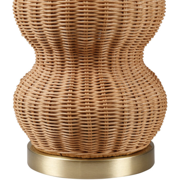 Hunsberger Wicker/Rattan Table Lamp - Chic Decora