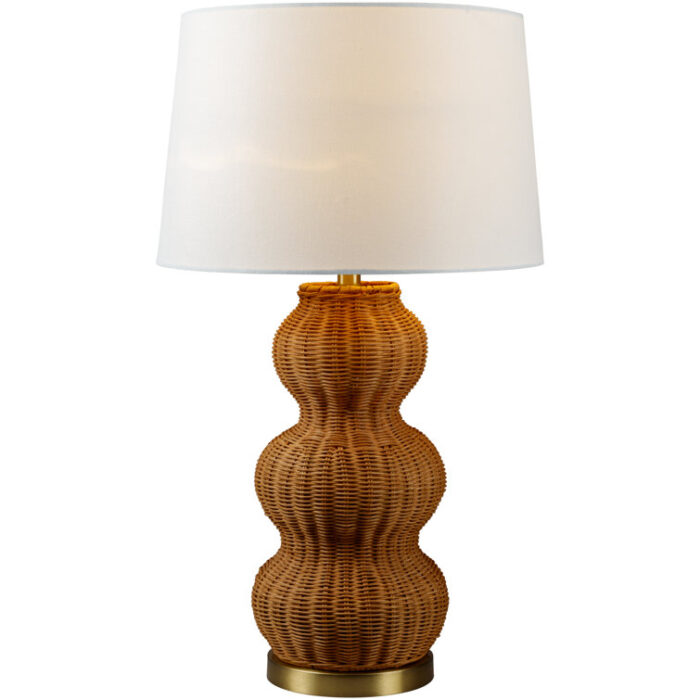 Hunsberger Wicker/Rattan Table Lamp - Chic Decora