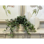 Karas Faux Tradescantia Plant in Ceramic Vase - Chic Decora