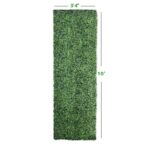 Keifer 120″ x 40″ Faux Boxwood Hedge Roll Indoor/Outdoor - Chic Decora