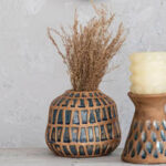 Delinda Terracotta Table Vase - Chic Decora