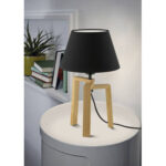 Len Solid Wood Tripod Lamp - Chic Decora