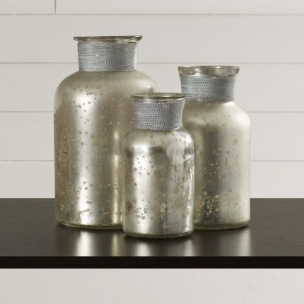 Lindsey Glass Decorative Bottle - Chic Decora