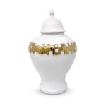 Lozenka Ceramic Ginger Jar - Chic Decora