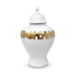 Lozenka Ceramic Ginger Jar - Chic Decora