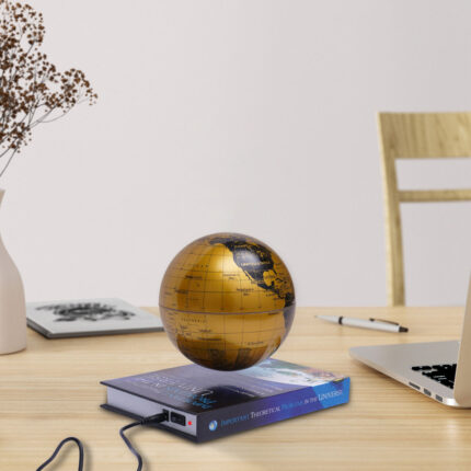 Magnetic Levitation Globe With Automatic Adsorption Protection - Chic Decora