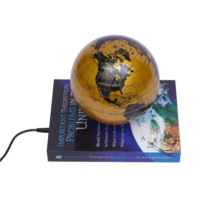 Magnetic Levitation Globe With Automatic Adsorption Protection - Chic Decora