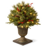 Meinhardt 24” Faux Pine Topiary in Urn - Chic Decora