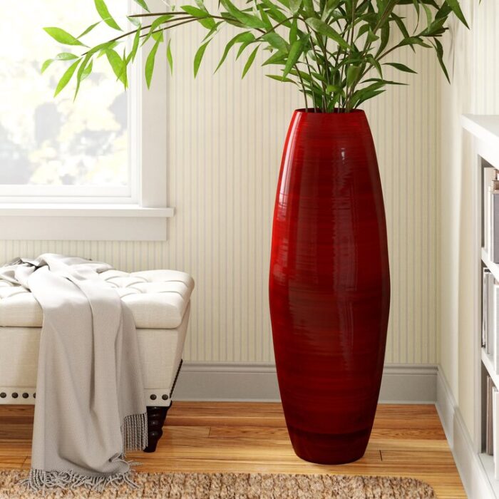 Mendez Handmade Wood Floor Vase - Chic Decora