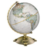 Metal Base/ Cardboard Globe Ball Tabletop Globe - Chic Decora