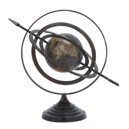 Metal Tabletop Globe - Chic Decora