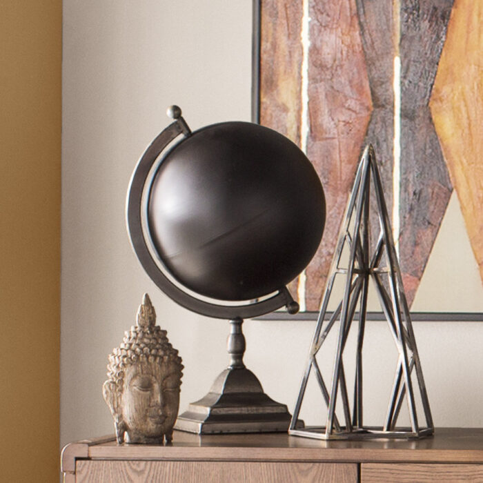 Metal Tabletop Globe - Chic Decora