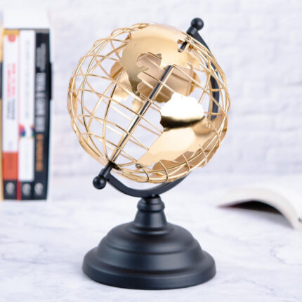 Metal Tabletop Globe - Chic Decora