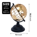 Metal Tabletop Globe - Chic Decora