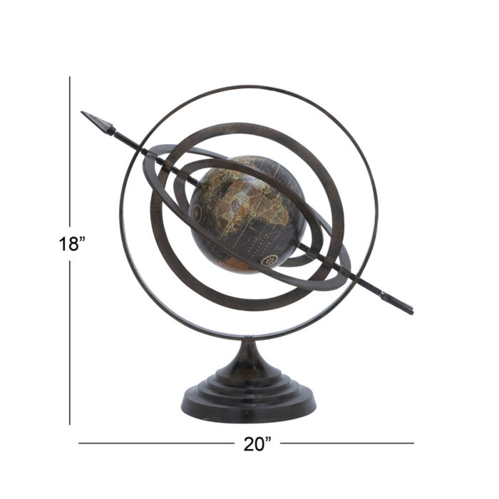 Metal Tabletop Globe - Chic Decora