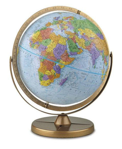 Metal Tabletop Globe - Chic Decora