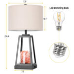 Metal USB Table Lamp - Chic Decora