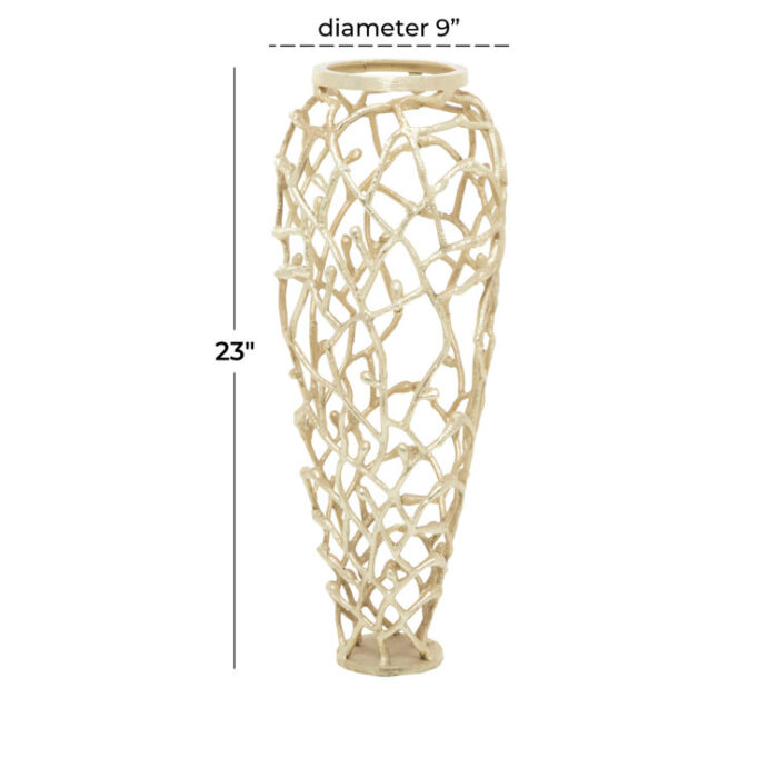 Methyl Aluminum Table Vase - Chic Decora