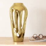 Pouderbell Metal Table Vase - Chic Decora