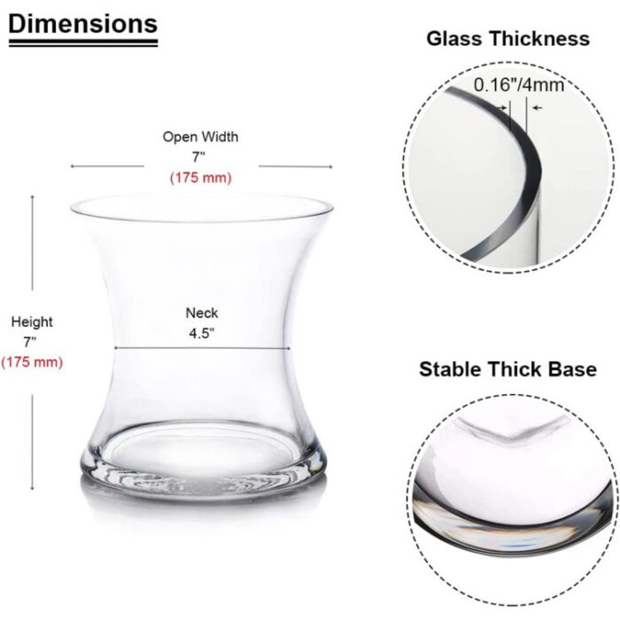 Natiha Glass Table Vase - Chic Decora