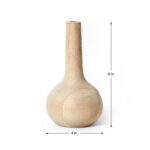 Natividad Handmade Wood Table Vase - Chic Decora