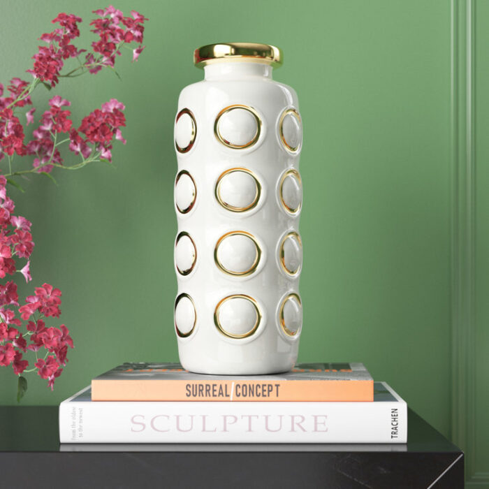 Noelynn Stoneware Table Vase - Chic Decora