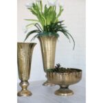 Ockton Handmade Metal Table Vase - Chic Decora