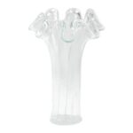 Onda Glass White Vase - Chic Decora