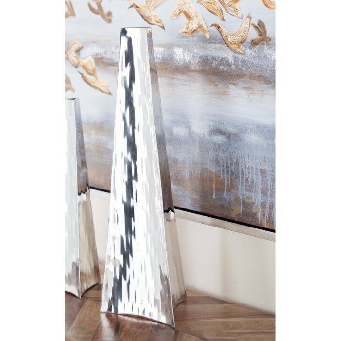 Ousmane Stainless Steel Floor Vase - Chic Decora