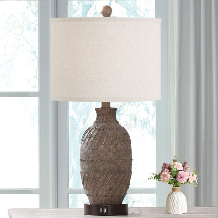 Panzarella USB Table Lamp - Chic Decora