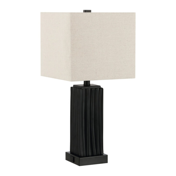 Park 24 Inch Table Lamp with USB Port - Chic Decora