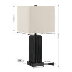 Park 24 Inch Table Lamp with USB Port - Chic Decora