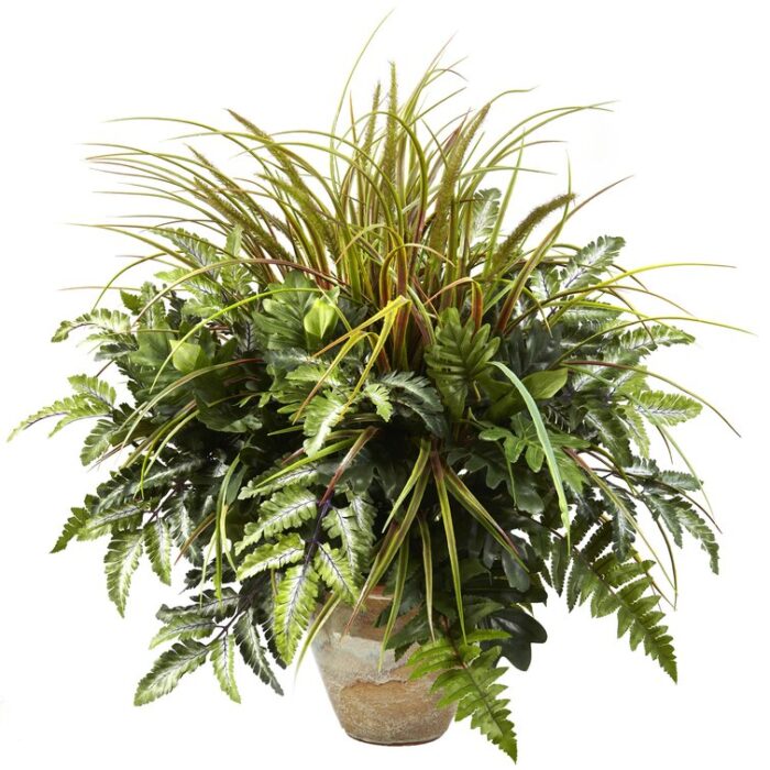 Pembroke 28” Faux Foliage Plant in Ceramic Pot - Chic Decora