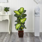 Pembroke 45” Faux Foliage Plant in Wood Planter - Chic Decora