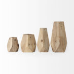 Plaisance Handmade Wood Table Vase - Chic Decora