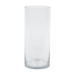 Polito Clear Cylinder Glass Container - Chic Decora