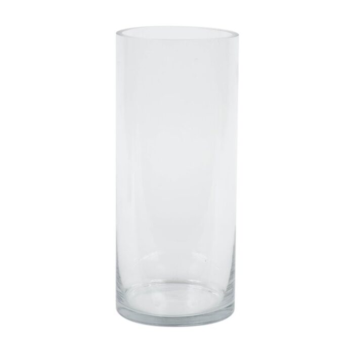 Polito Clear Cylinder Glass Container - Chic Decora