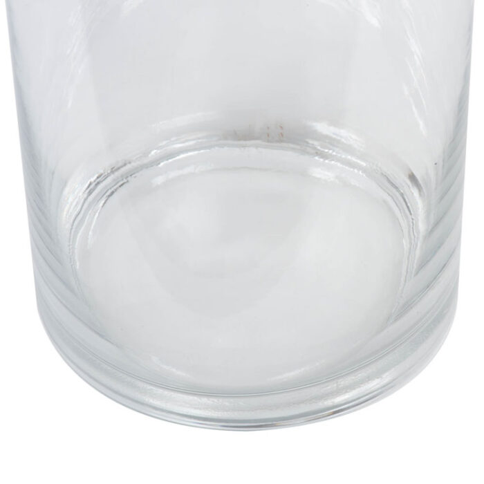 Polito Clear Cylinder Glass Container - Chic Decora